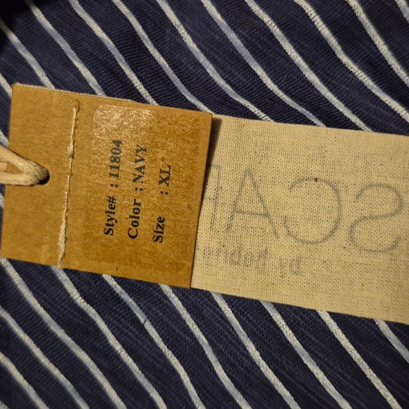 Escape by Habitat Striped T Shirt Sz.XL NWT Navy - Picture 5 of 6